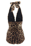 one-piece swimsuit in precious sensitive fabric in the iconic leopardo print