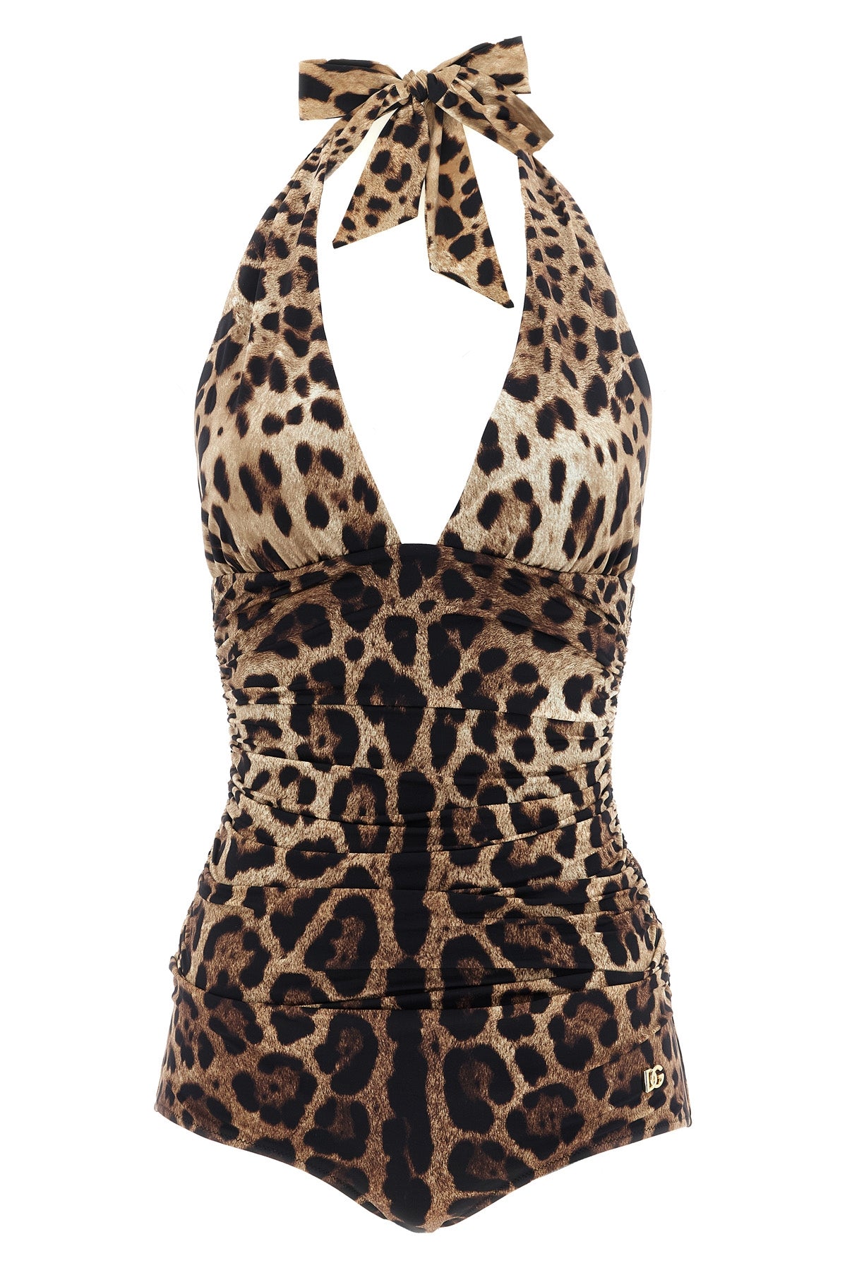 one-piece swimsuit in precious sensitive fabric in the iconic leopardo print