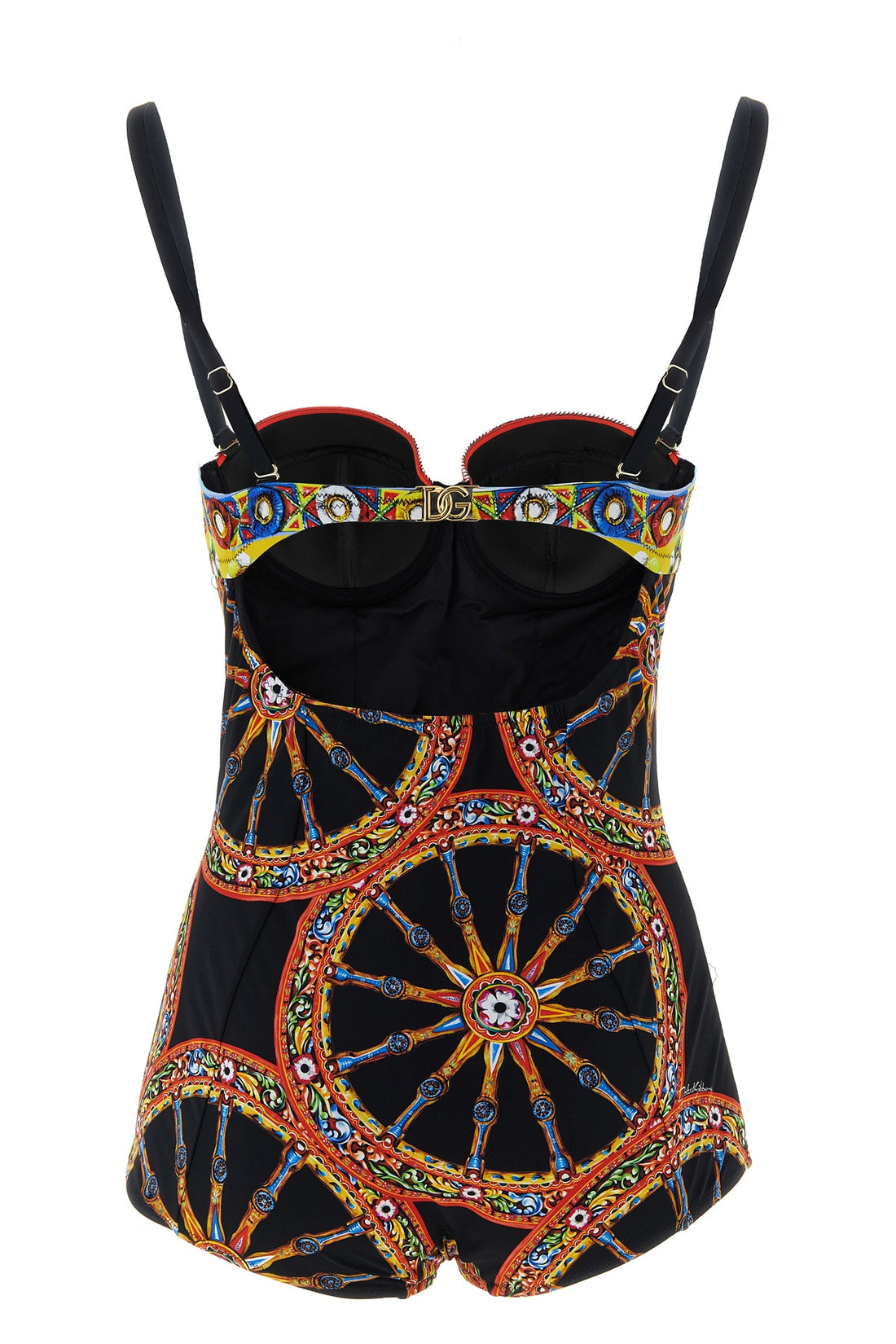 DOLCE &amp; GABBANA 1 the dolce&amp;gabbana one-piece swimsuit stands out for its vibrant sicilian carret