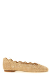 harper ballet flats in woven raffia