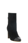 odissi dot ankle boots have a structured silhouette in fine black calf suede