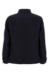 double splittable light wool double-sided wool and silk overshirt