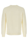 kitsune varsity textured cotton sweater