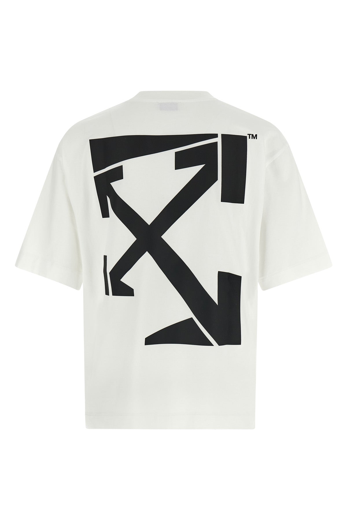 run arrow cotton crew neck t-shirt