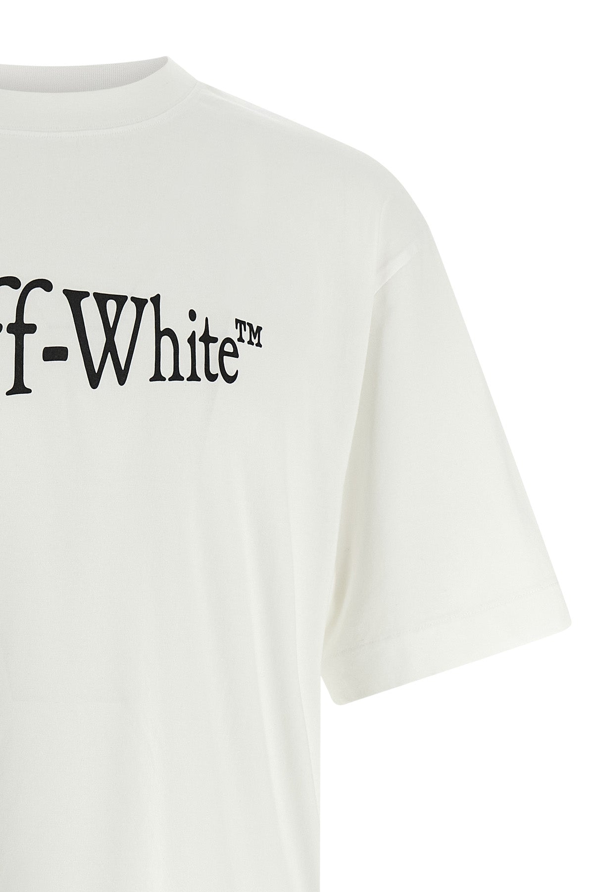 run arrow cotton crew neck t-shirt