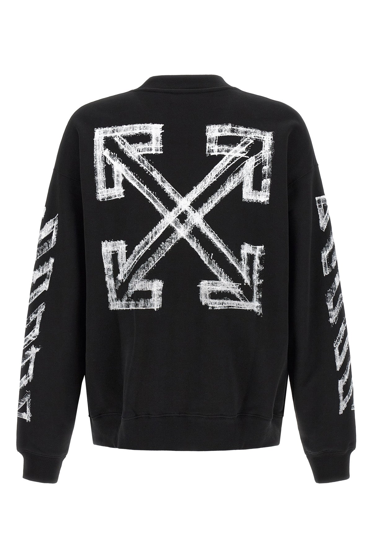 the off-white motion arrow skate crew neck sweatshirt