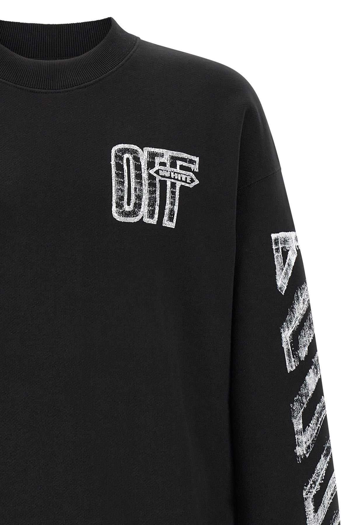 the off-white motion arrow skate crew neck sweatshirt
