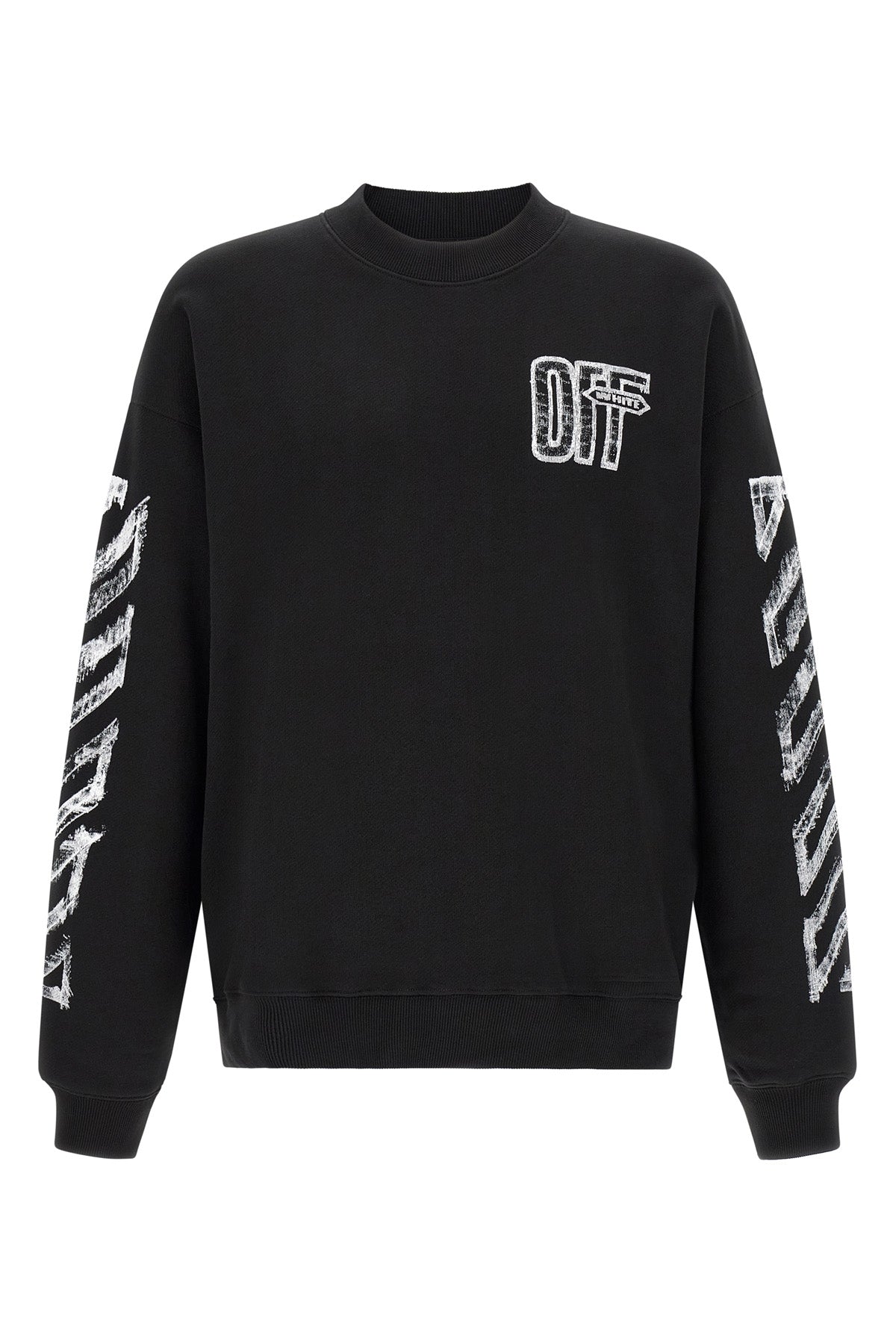 the off-white motion arrow skate crew neck sweatshirt