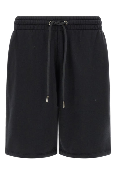 paint diag skate bermuda shorts in brushed cotton fleece