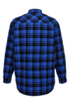 check flannel slightly padded cotton overshirt