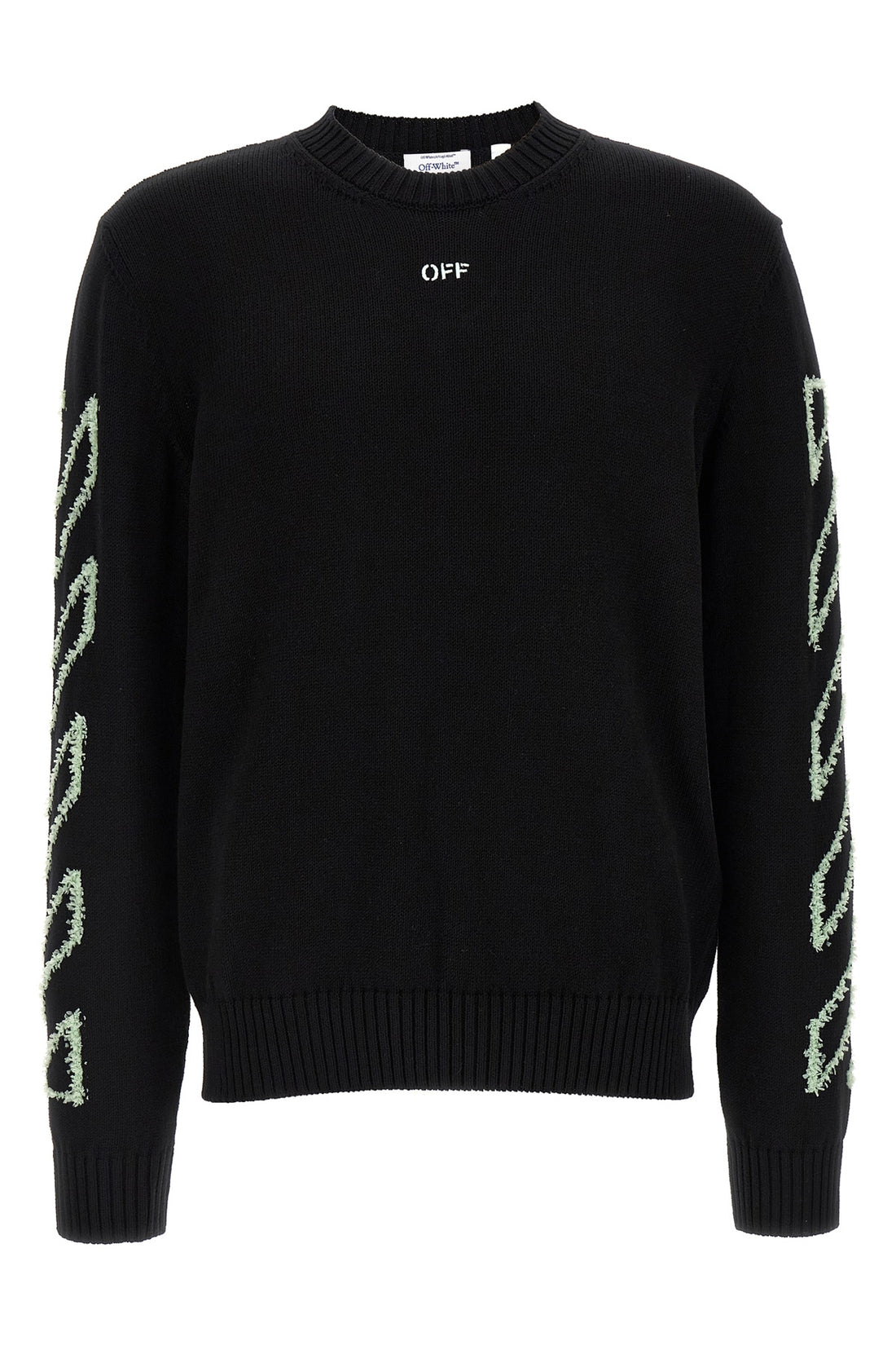 OFF-WHITE L knitted cotton sweater