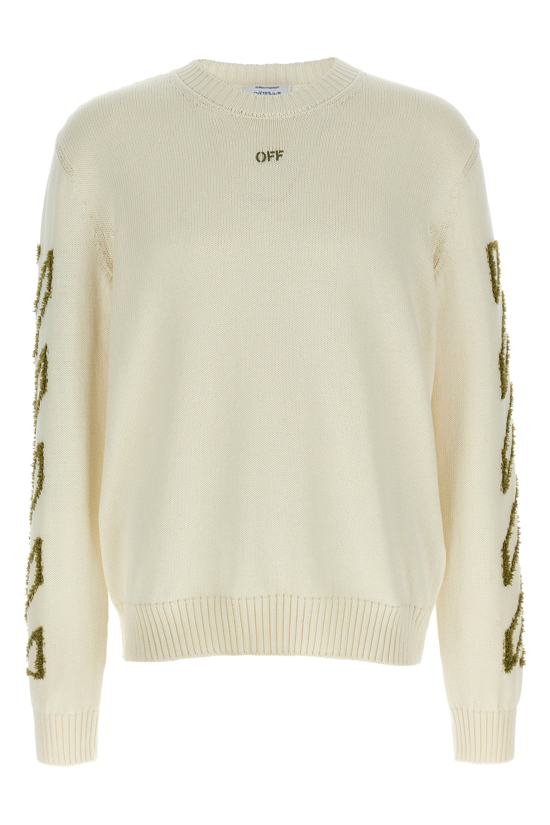 OFF-WHITE L knitted cotton sweater