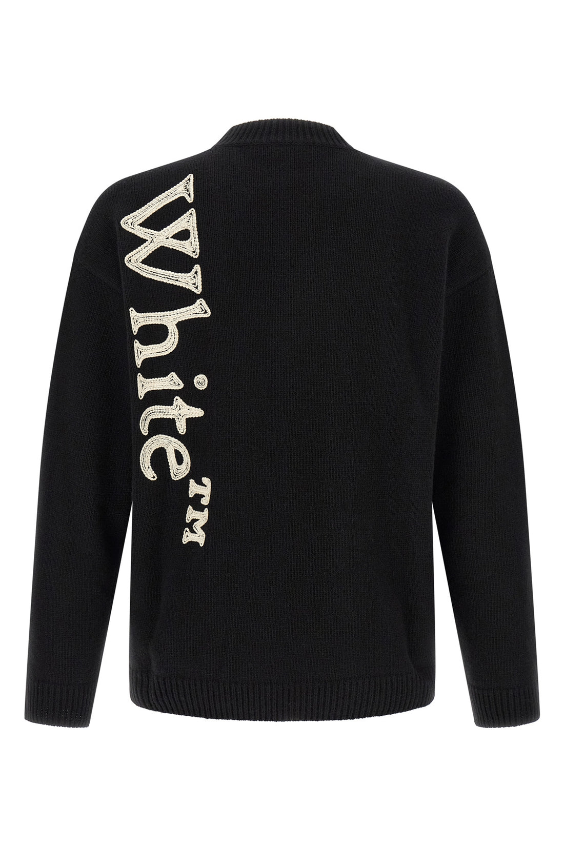OFF-WHITE L the off-white vertical bookish crew neck sweater