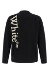 the off-white vertical bookish crew neck sweater