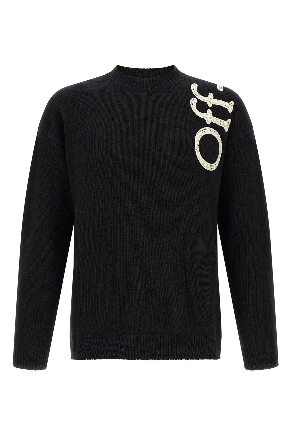 OFF-WHITE L the off-white vertical bookish crew neck sweater