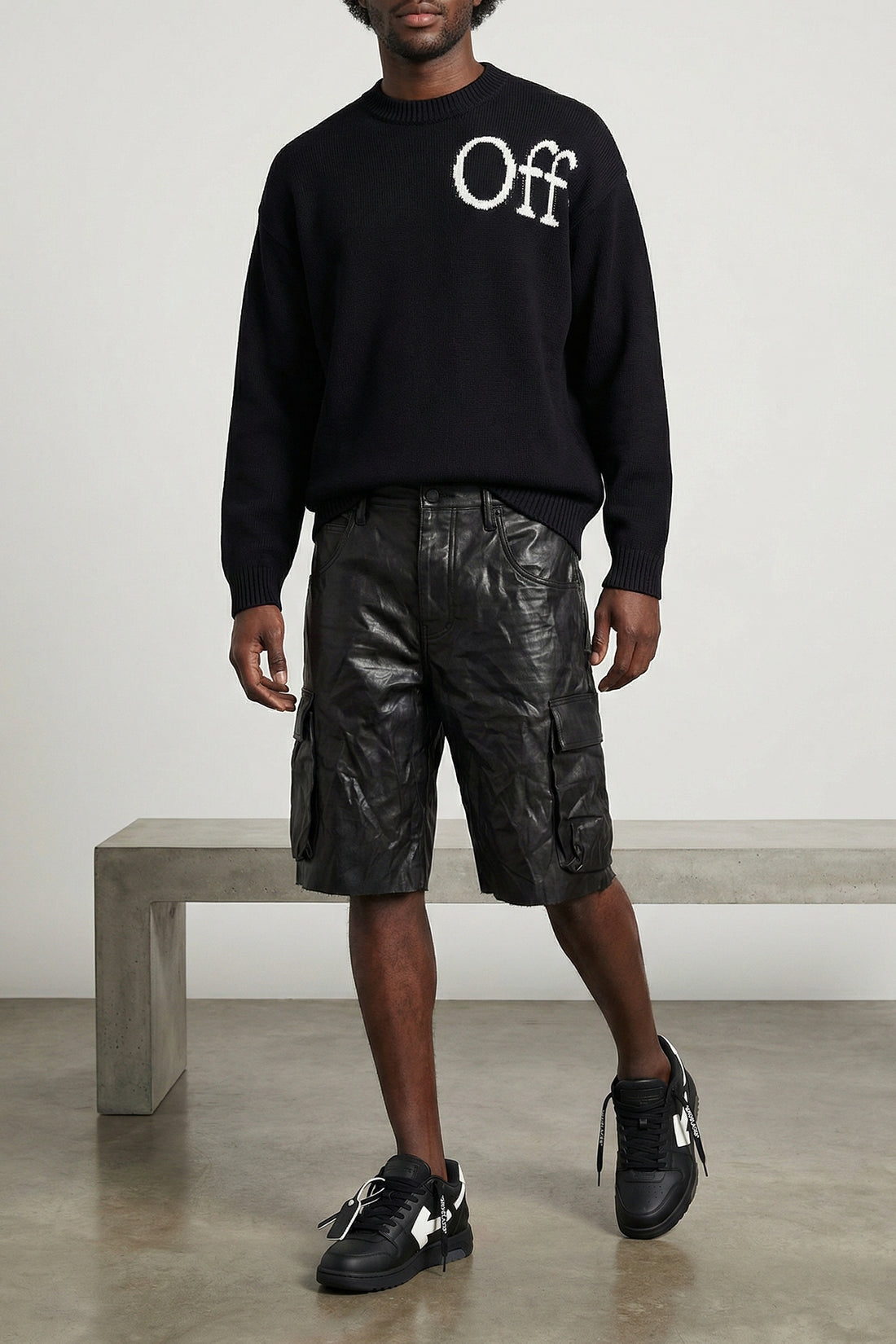 OFF-WHITE 40 out of office leather sneakers