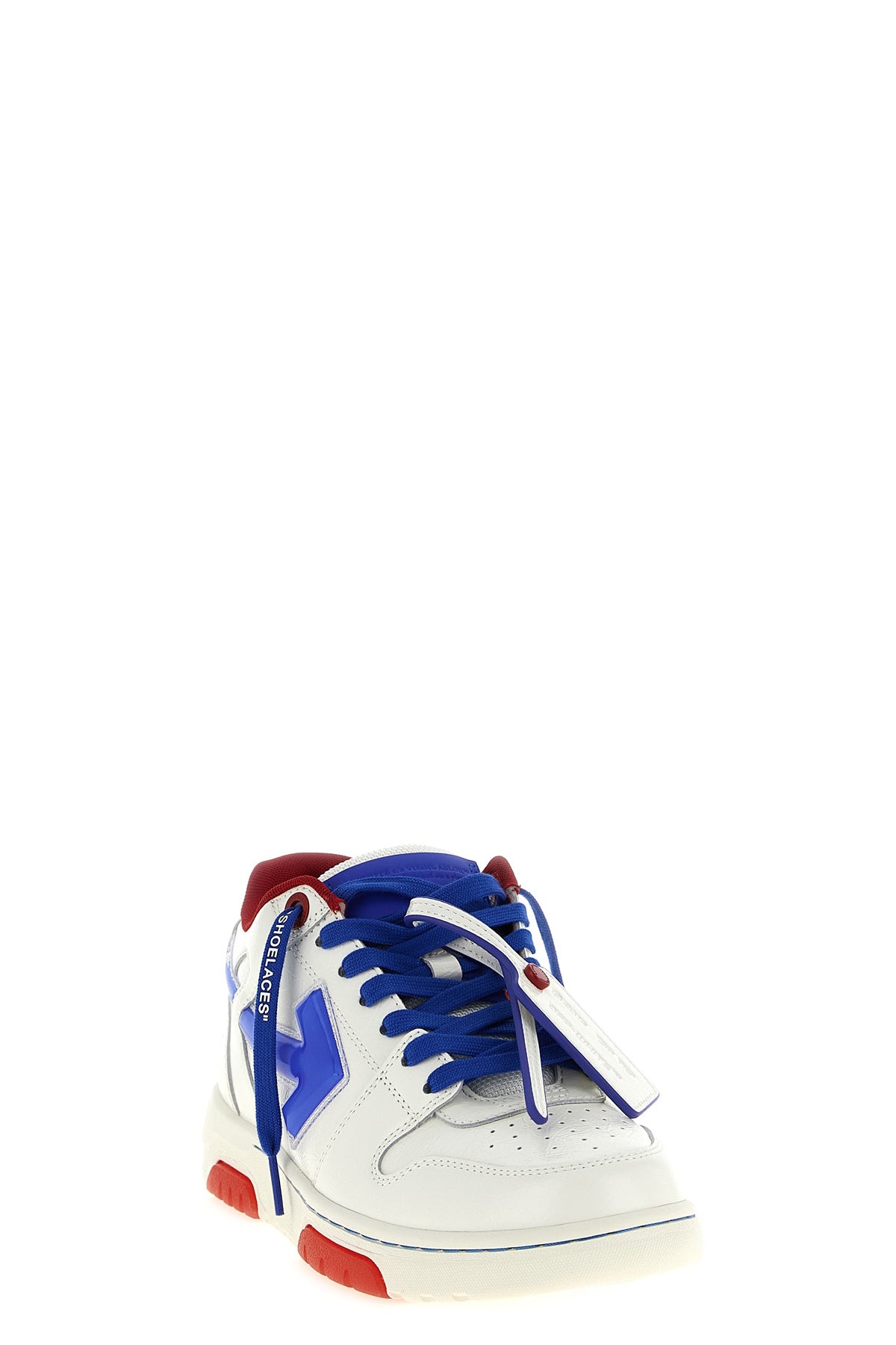out of office bubble arrow sneakers in craquelé-effect shiny leather