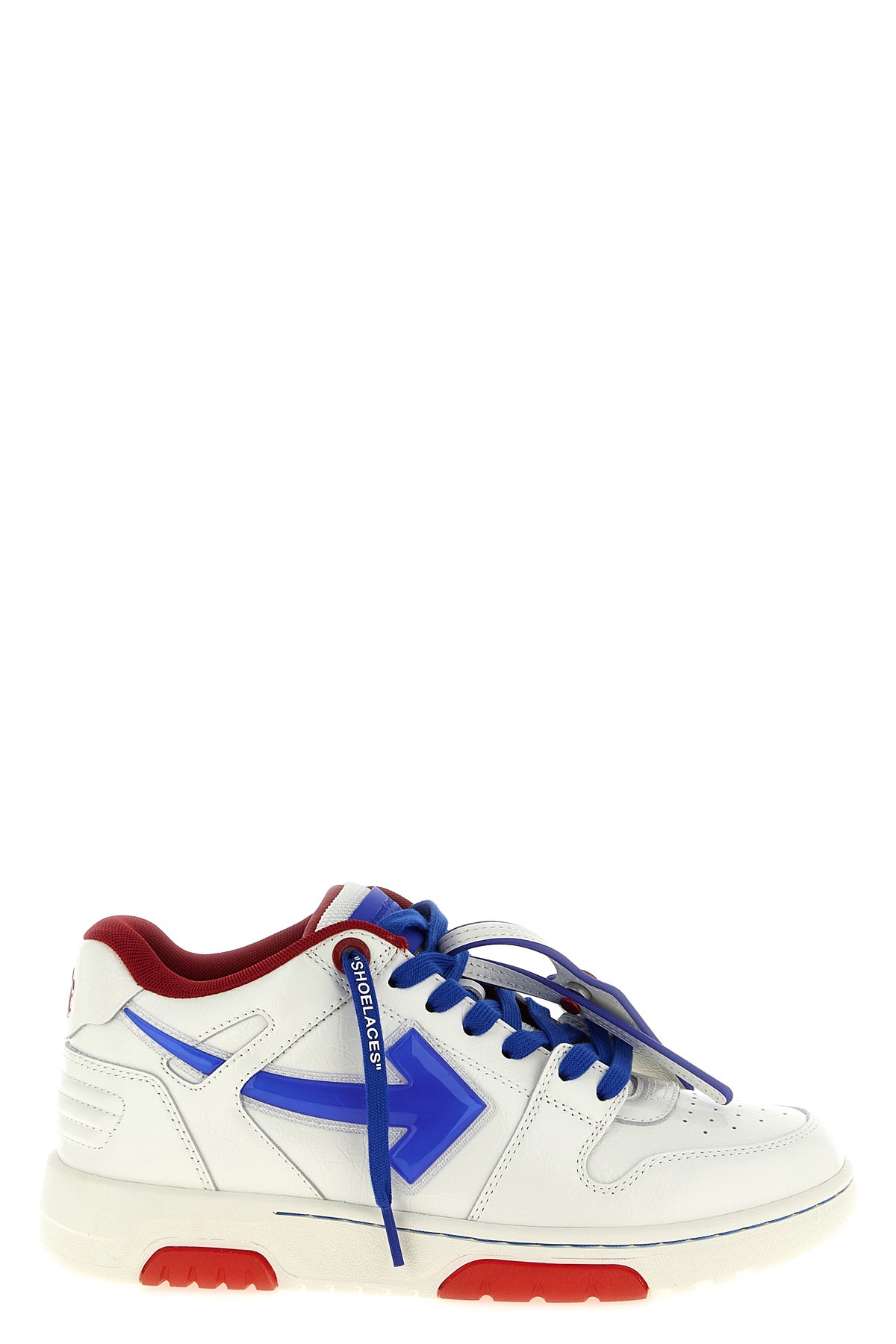 out of office bubble arrow sneakers in craquelé-effect shiny leather