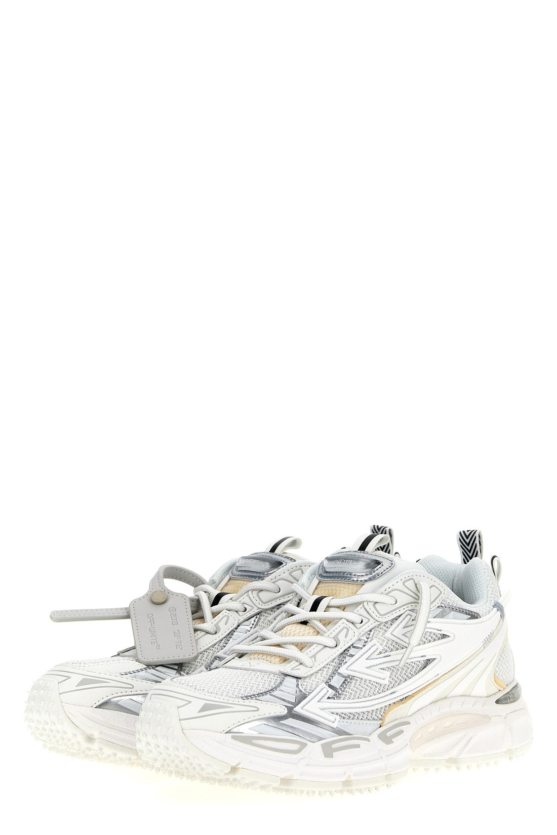 OFF-WHITE 39 ow be right back sneakers in technical fabric