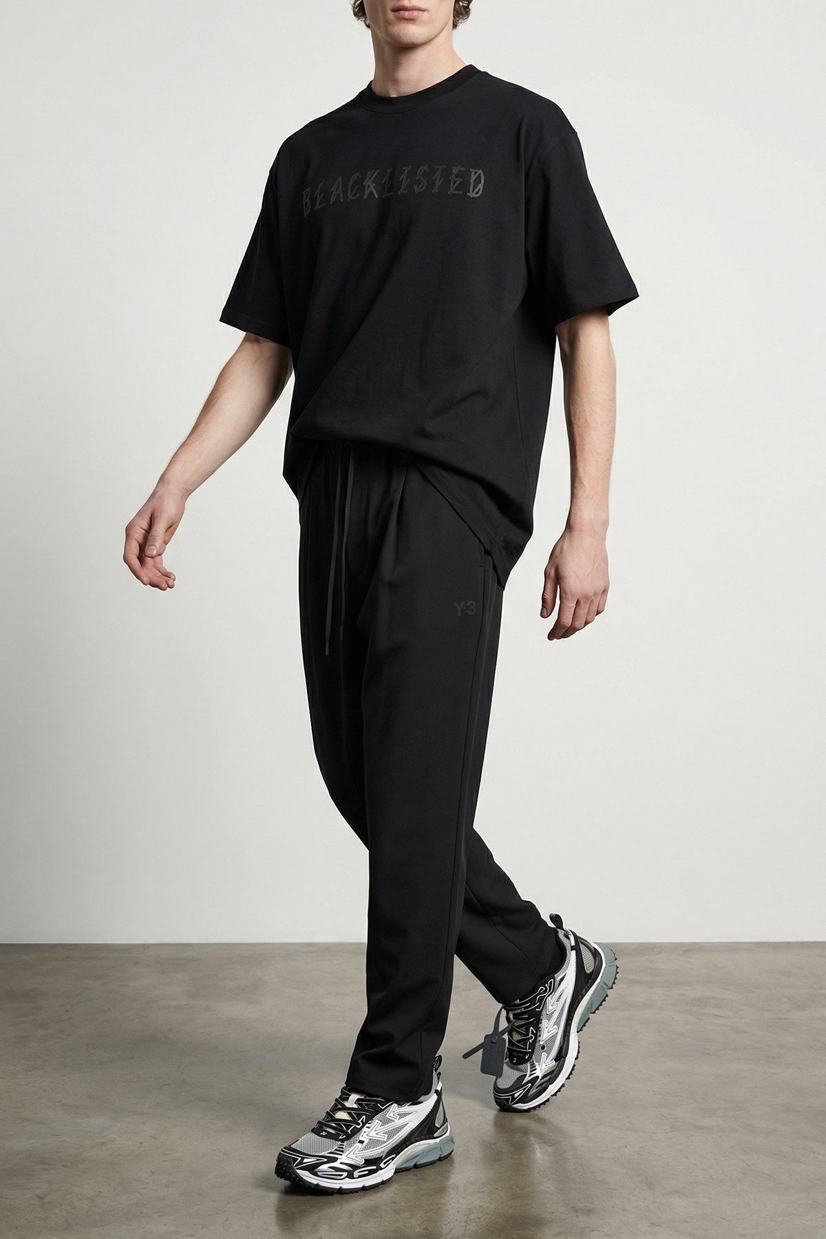 be right back sneakers in technical fabric and leather