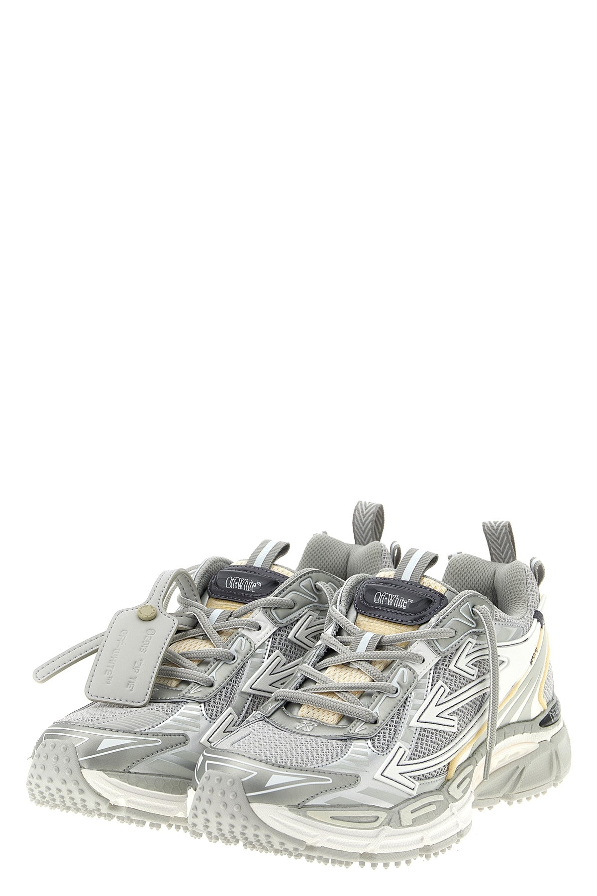 be right back mesh and leather-effect fabric sneakers