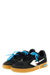 end of play nylon and hairy suede sneakers