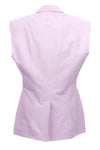 n°4 single breast cotton and linen blend blazer jacket