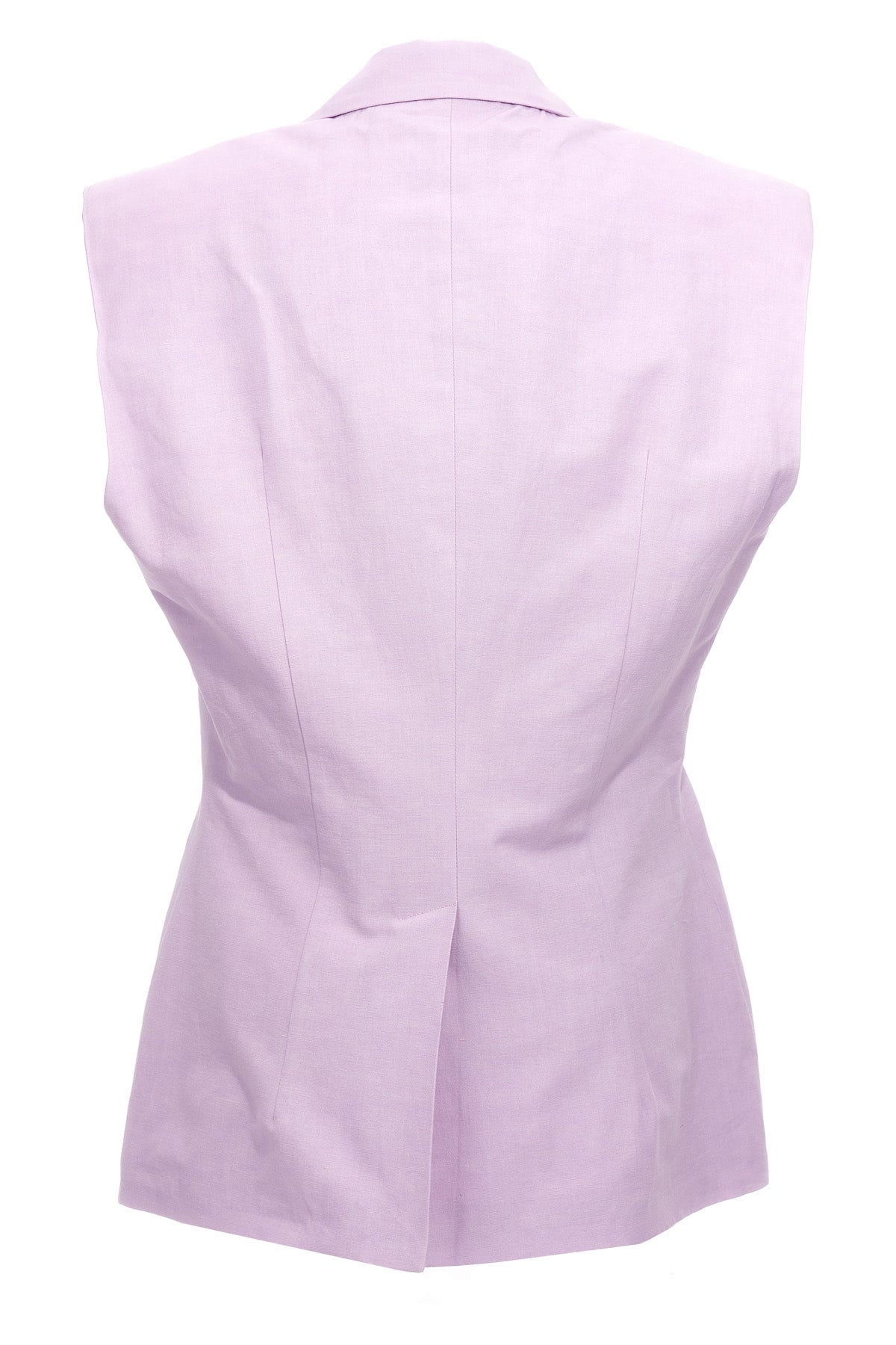 n°4 single breast cotton and linen blend blazer jacket