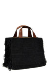 onja crocheted raffia handbag