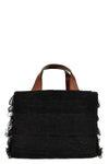 onja crocheted raffia handbag