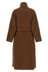 the alberto biani double-breasted coat redefines the codes of outerwear through