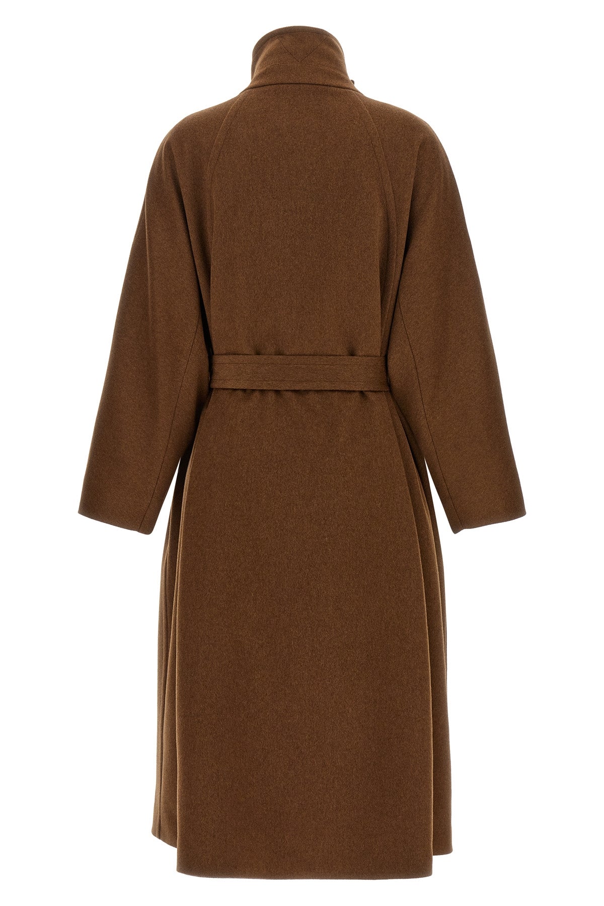 the alberto biani double-breasted coat redefines the codes of outerwear through