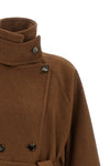 the alberto biani double-breasted coat redefines the codes of outerwear through