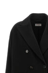 alberto biani double-breasted coat in fine loro piana wool redefines the codes o
