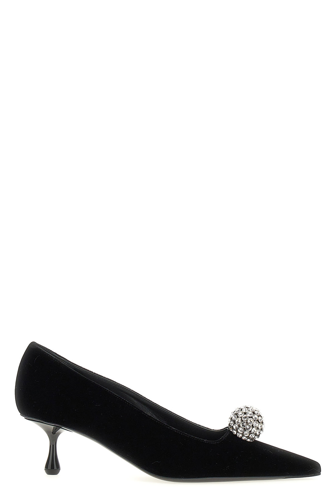 JIMMY CHOO 34.5 orb pump 50 velvet pumps