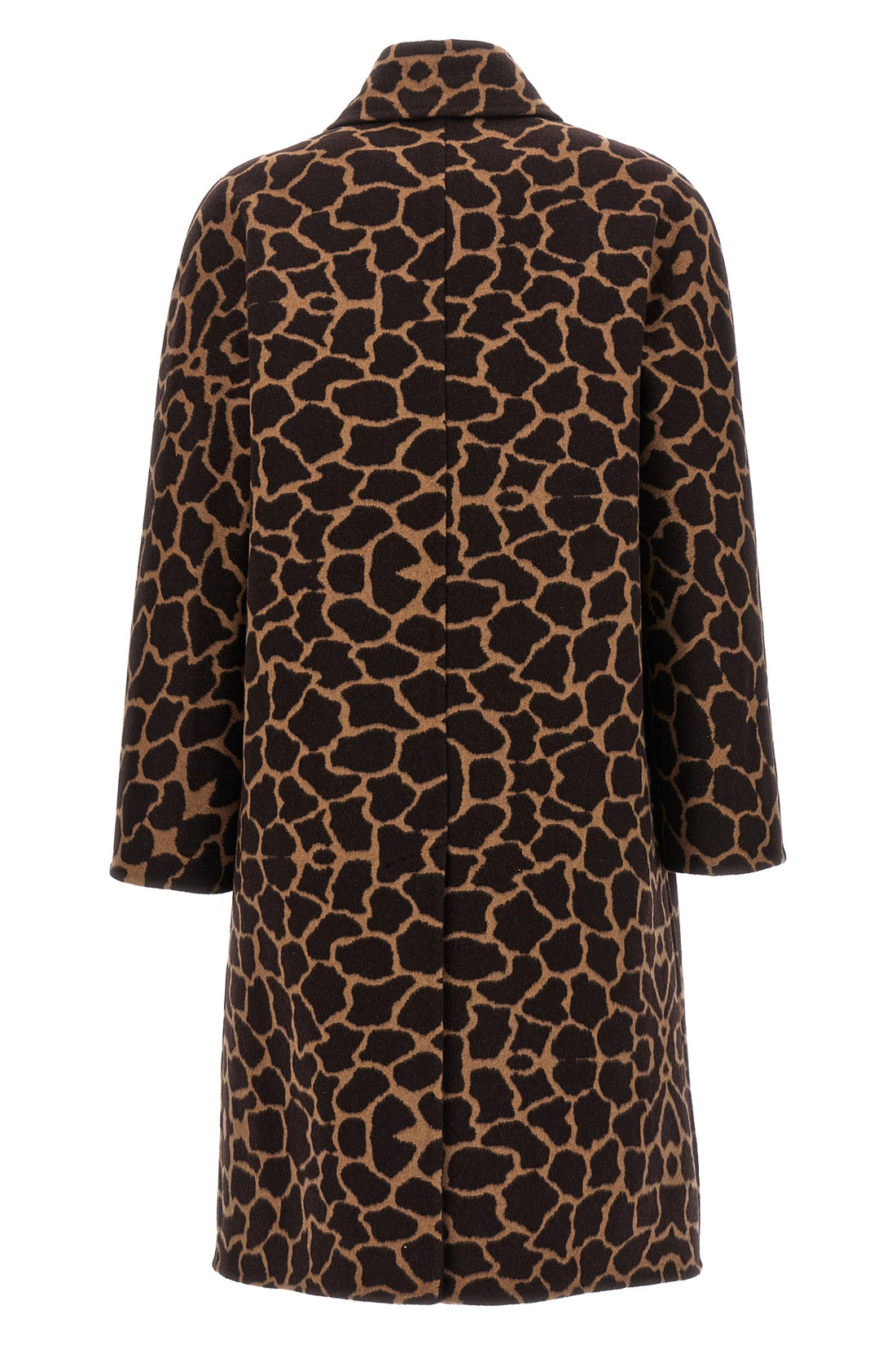 MAX MARA 40 ortica crombie coat in double wool fabric