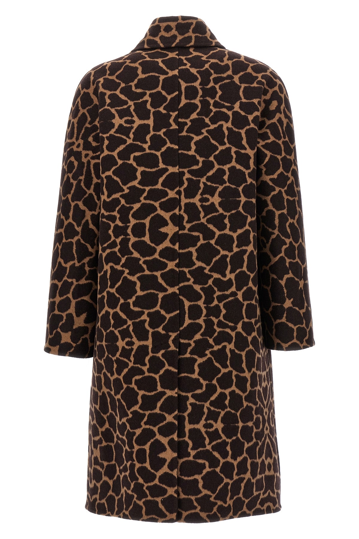 ortica crombie coat in double wool fabric