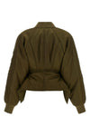 the balmain bomber jacket reinterprets the codes of outerwear through a purely s