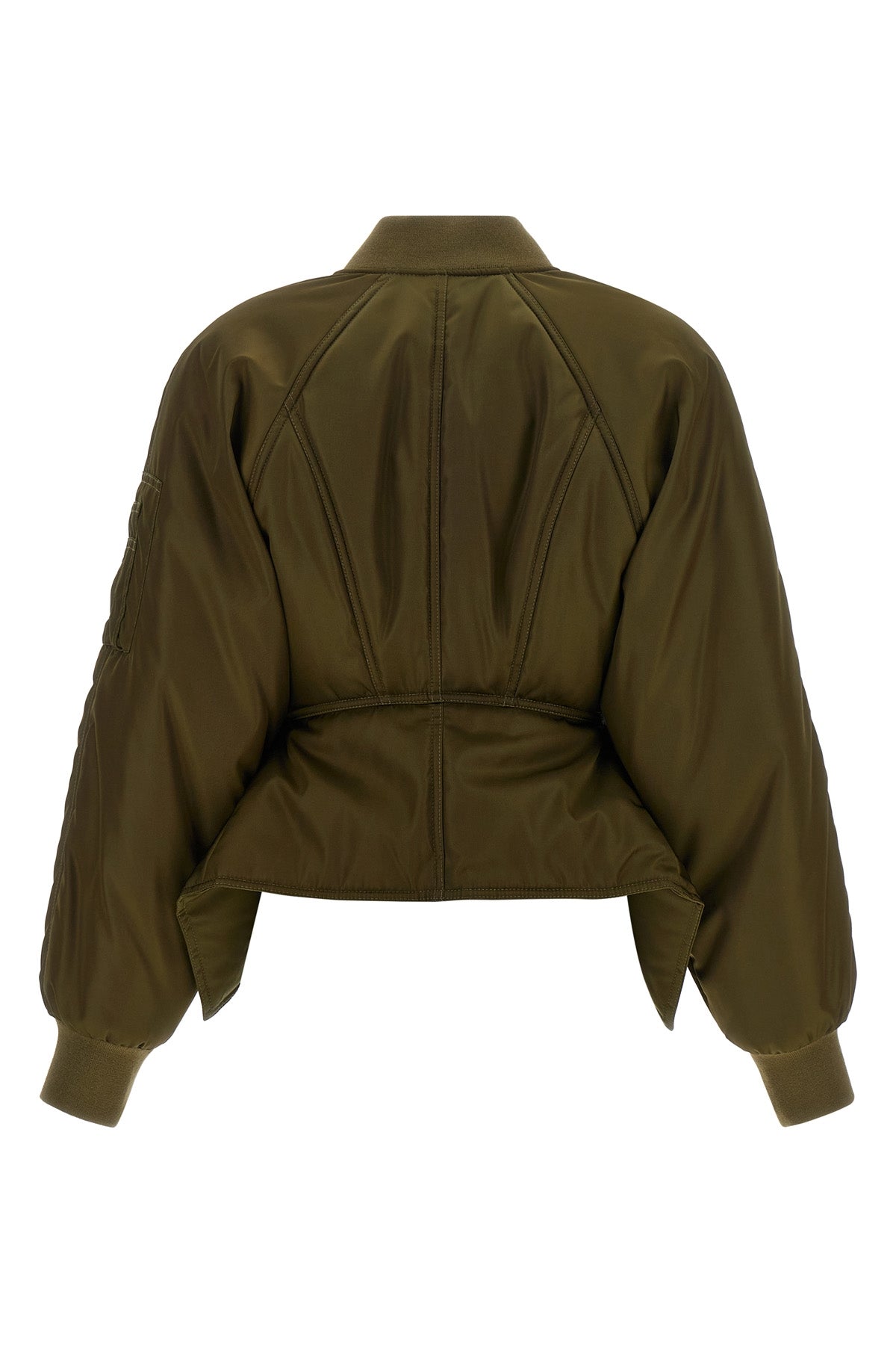 the balmain bomber jacket reinterprets the codes of outerwear through a purely s