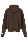 french logo painted cotton hoodie