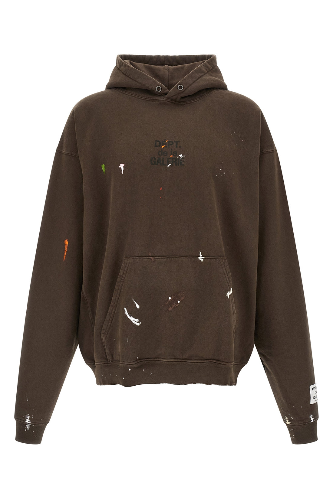 GALLERY DEPT. M french logo painted cotton hoodie