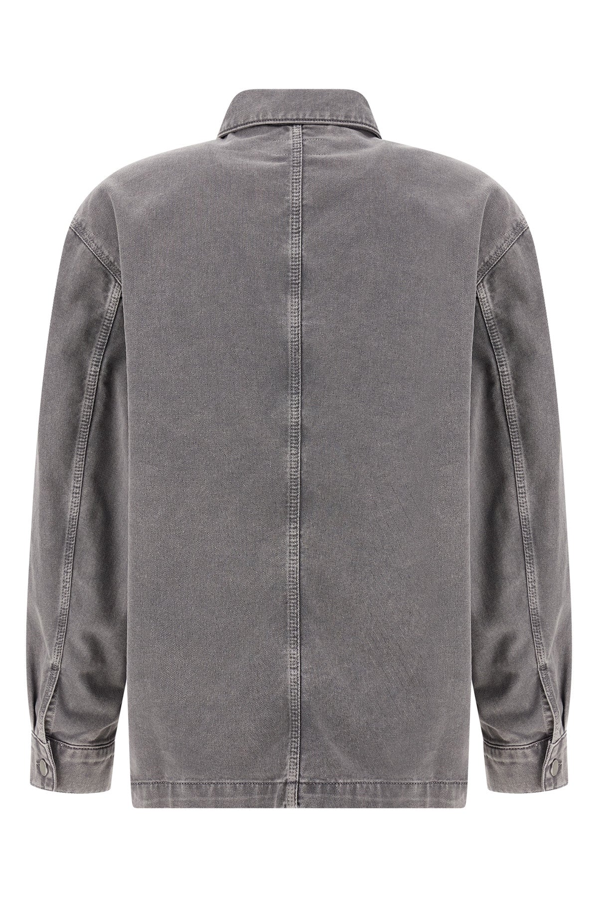 workwear medium-weight denim overshirt dyed in garment