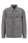 workwear medium-weight denim overshirt dyed in garment