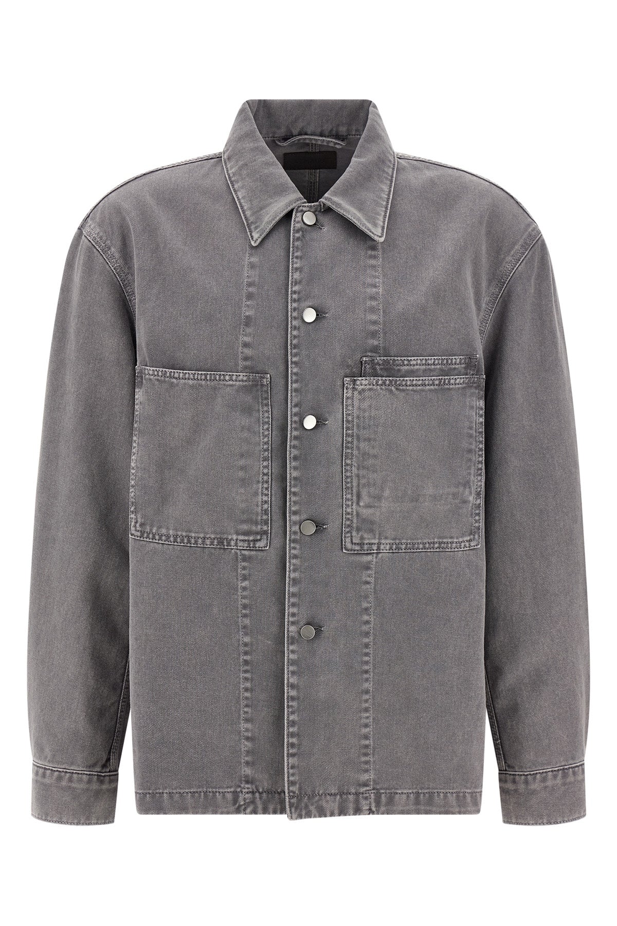 workwear medium-weight denim overshirt dyed in garment
