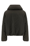 linen and cotton blend down jacket