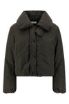 linen and cotton blend down jacket