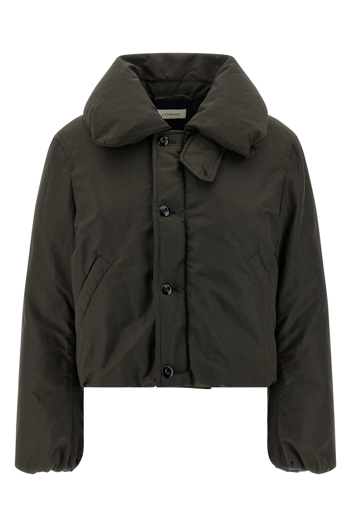 linen and cotton blend down jacket