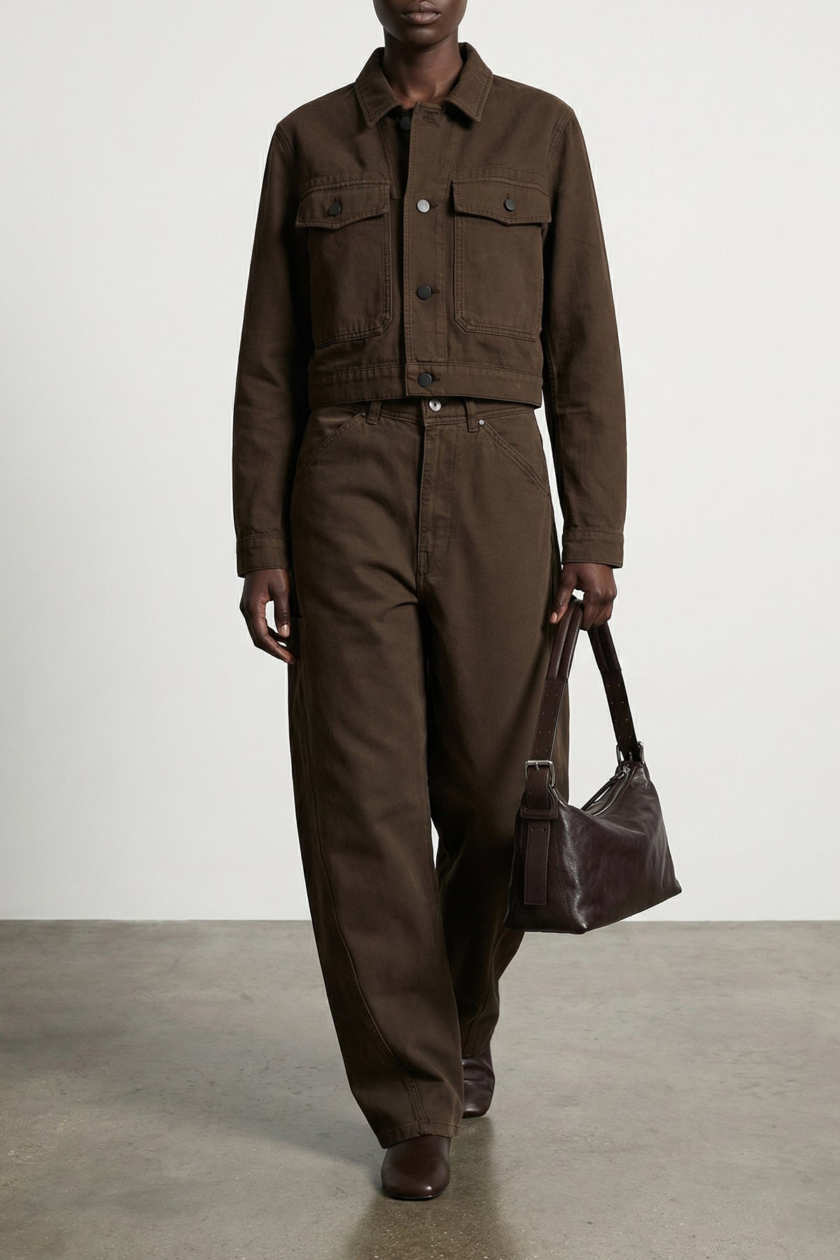 garment-dyed broken twill blouson