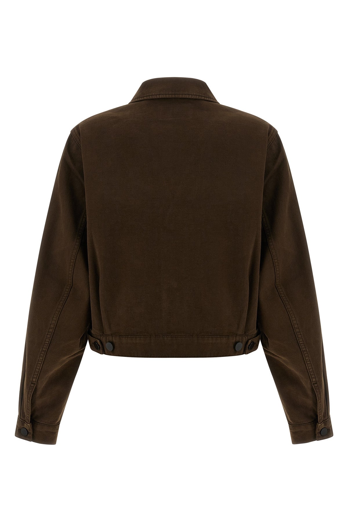 garment-dyed broken twill blouson