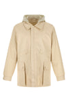 waterproof jacket in coated technical linen